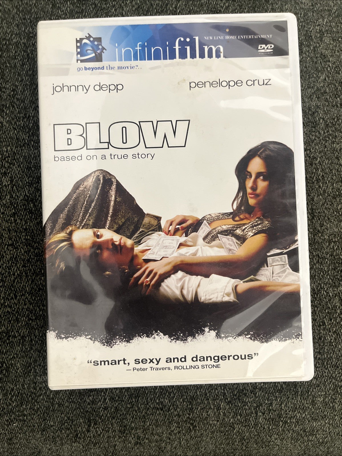 Blow (DVD, 2001) Johnny Depp, Penelope Cruz Based On A True Story
